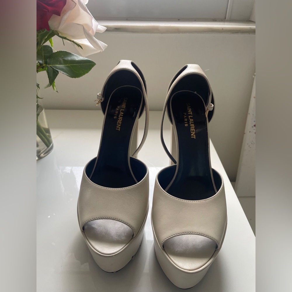 Authentic Saint Laurent Jodie Platform Sandals Women